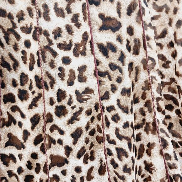 Dress Size 12 Leopard Mob Wife Maxi Coquette Safari Glam Retro Maximalist 2pcs - Picture 4 of 16